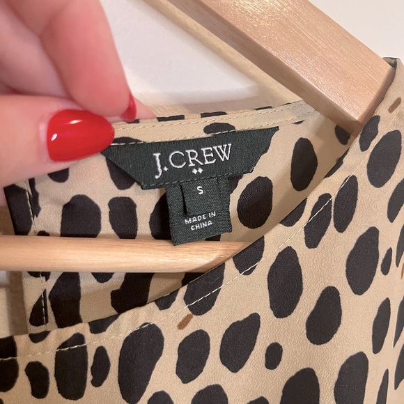 J.Crew Animal Print Blouse - Picture 3 of 8